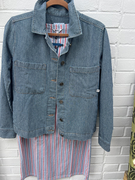 Denim jacket stripes
