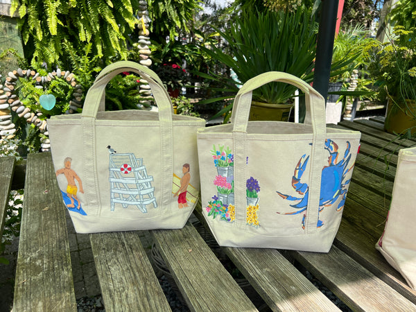 HAND PAINTED TOTE