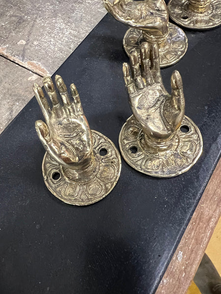 Size #7 Brass Buddha Hand Mudra Abhaya