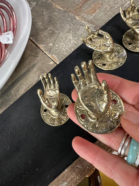 Size #7 Brass Buddha Hand Mudra Abhaya