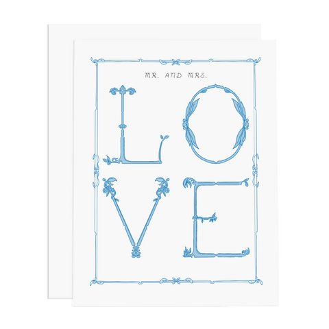 Mr. and Mrs. LOVE Greeting Card