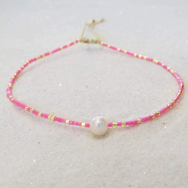 Dainty Anklet Freshwater Pearl  $18