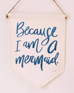 Mermaid 11x14 Canvas Banner