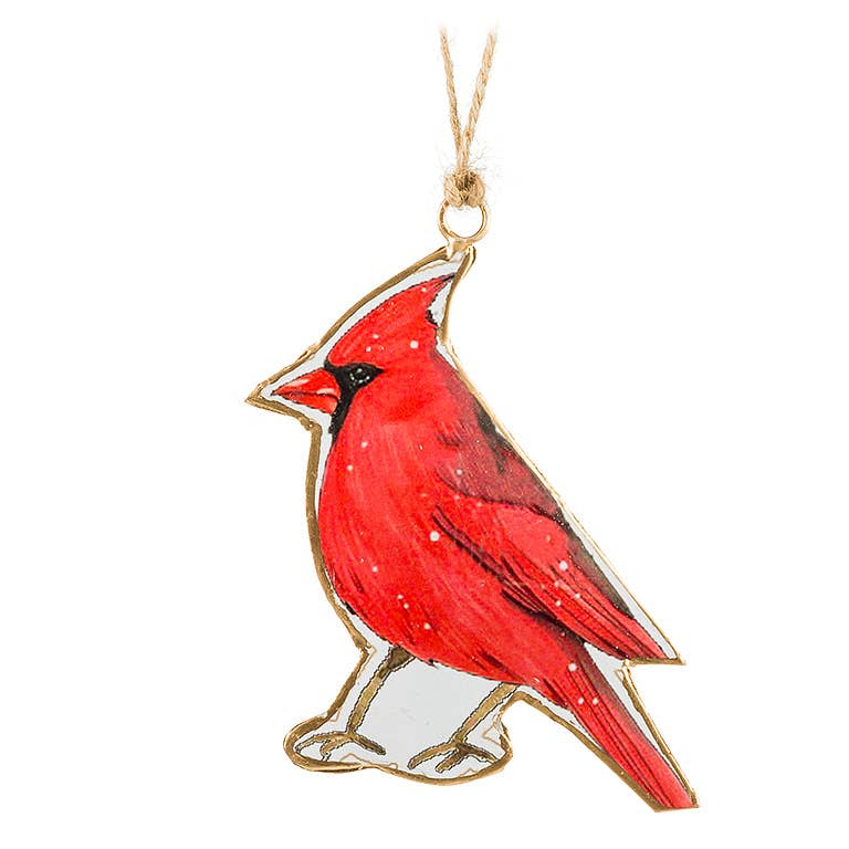 Standing Cardinal Ornament-4"H