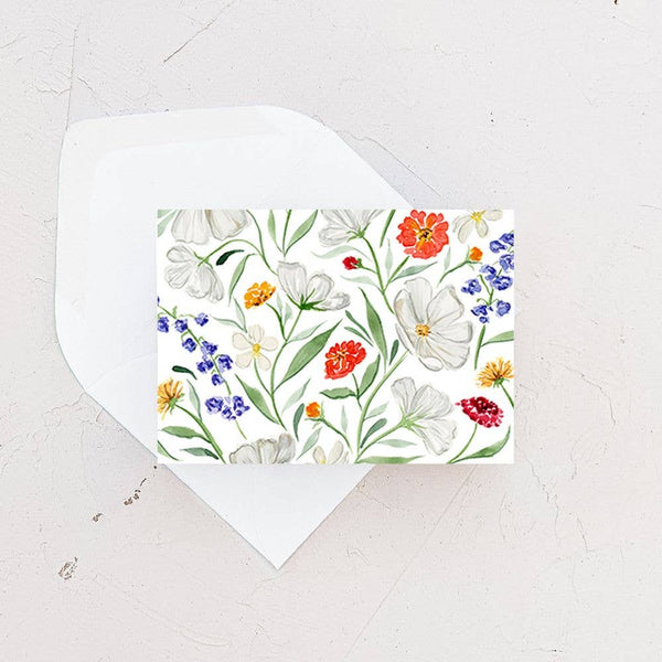 Mini Card - Dainty Spring Florals Enclosure Card