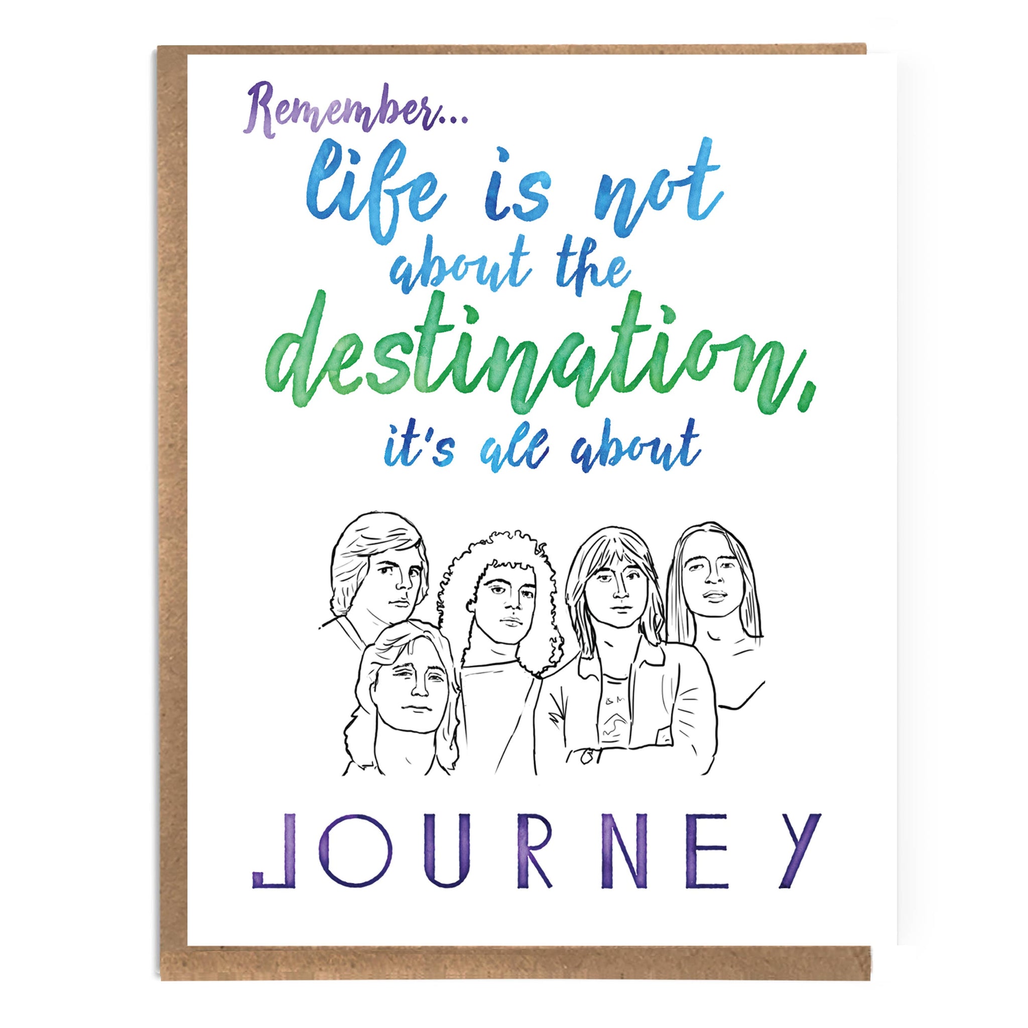 Life is All About Journey; Funny Everyday; Graduation Card