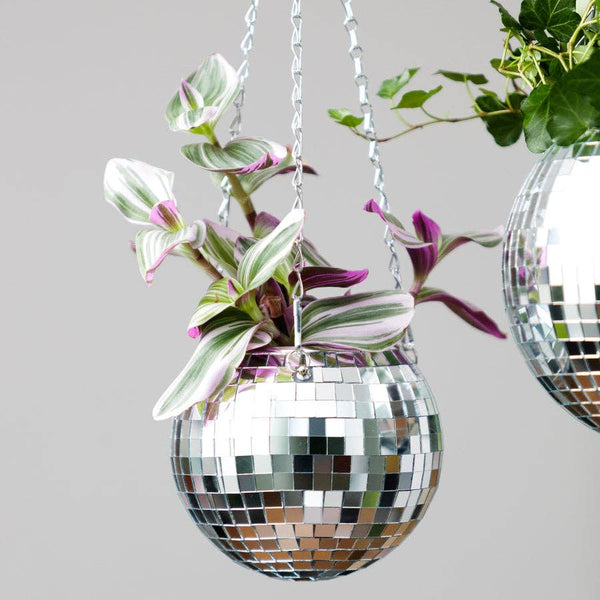 Disco Ball Hanging Planter (6in)