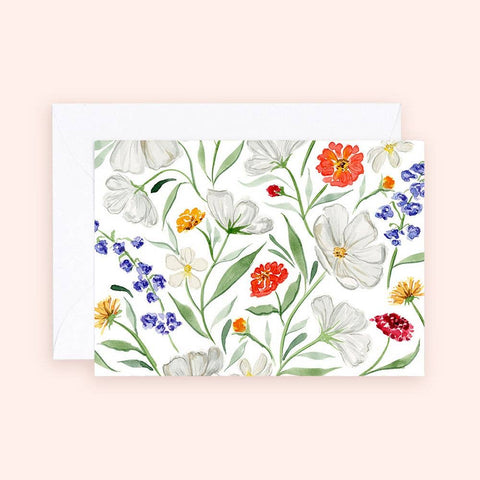 Mini Card - Dainty Spring Florals Enclosure Card