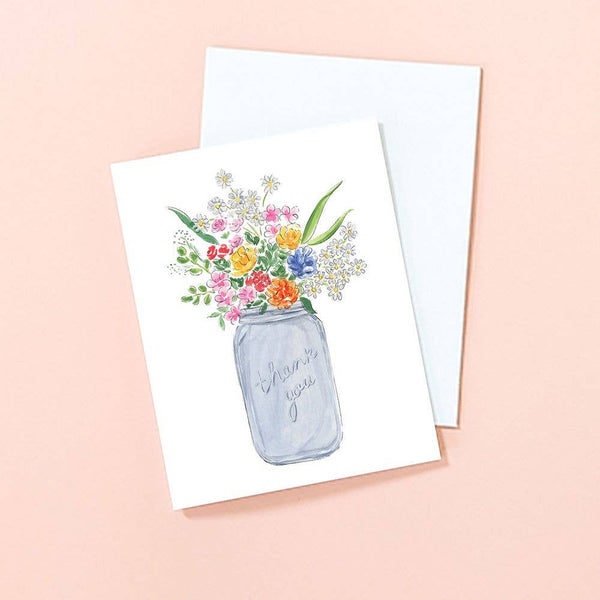 Wild Flower Thank You Card