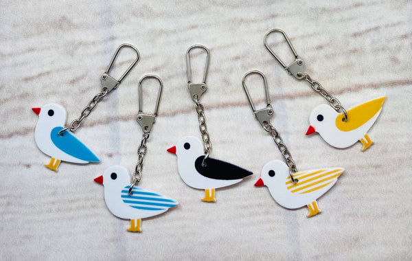 Resin Seagull Key Chain