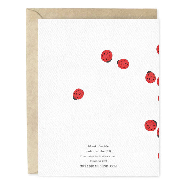 Thanks A Million Ladybug Thank You Greeting Card