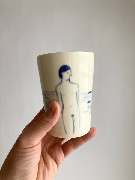 Hand painted MATISSE Ceramic Cup