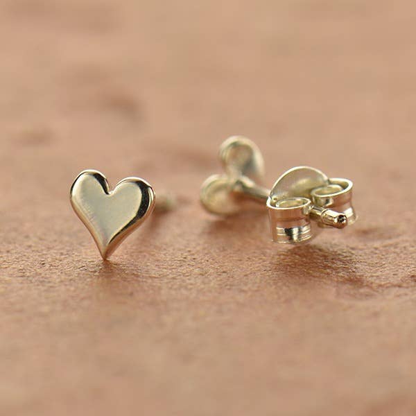 Tiny Heart Stud Earrings