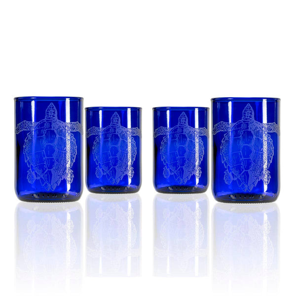 Turtle 12oz Blue Recycled Tumbler SET OF 2