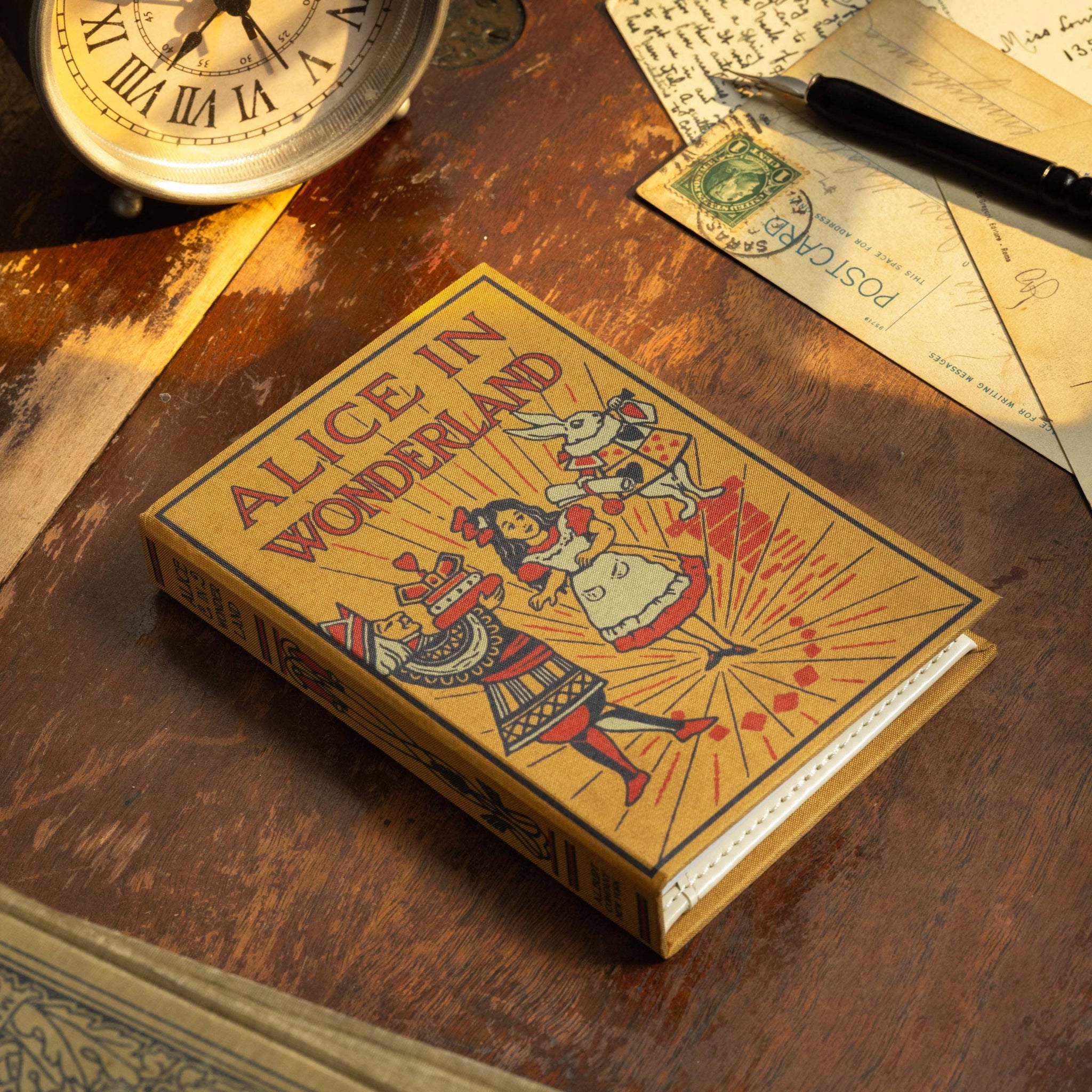 'Alice in Wonderland' Lewis Carroll 1865 Passport/Notebook Wallet