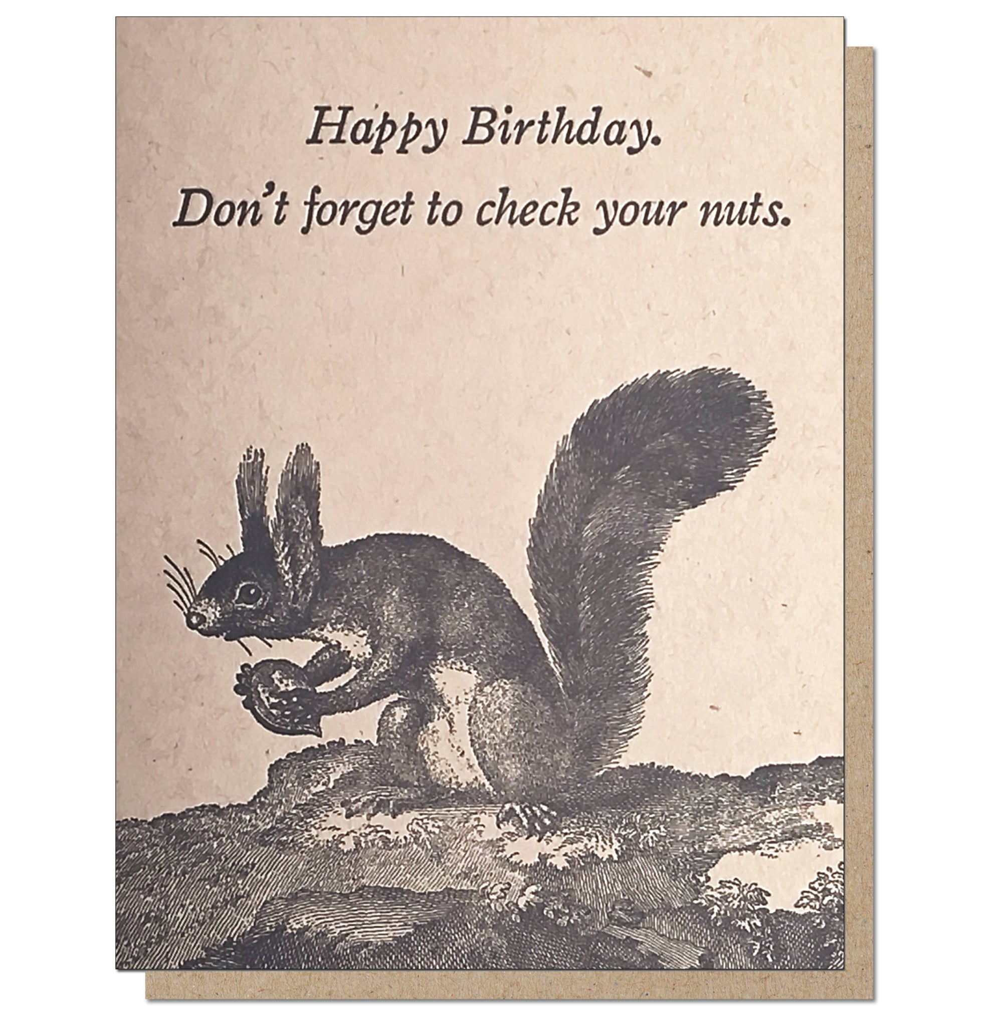 Squirrel, Check Your Nuts Card