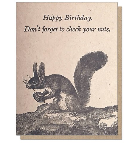 Squirrel, Check Your Nuts Card