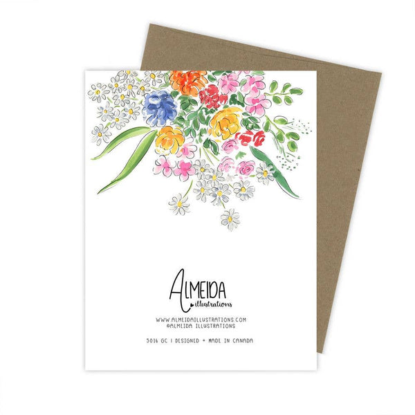 Wild Flower Thank You Card