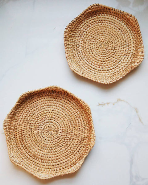 Natural Rattan Woven Tray