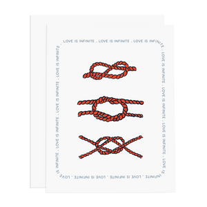 Forever Knot Wedding Greeting Card