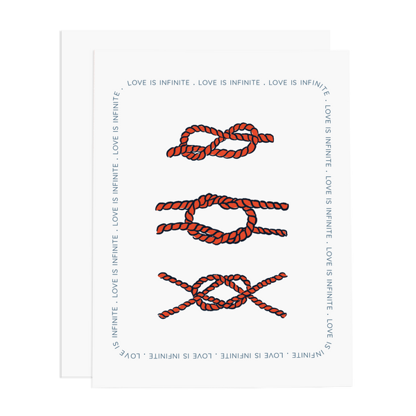 Forever Knot Wedding Greeting Card