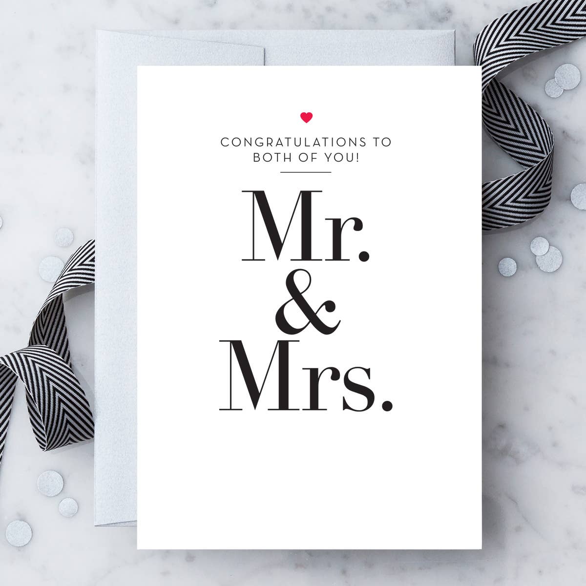 WD20 - Mr. & Mrs. Wedding Card