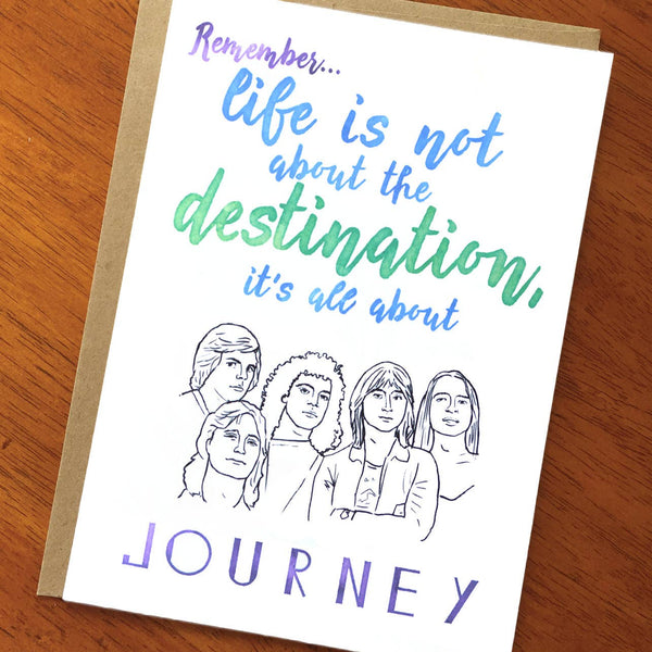 Life is All About Journey; Funny Everyday; Graduation Card