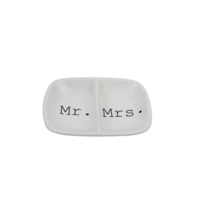 Mr and Mrs Ceramic dish