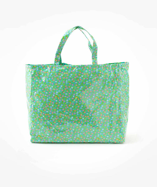 Azure Peace and Love Large Tote