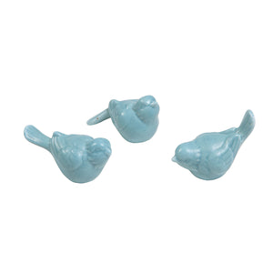 Blue Ceramic Bird $6