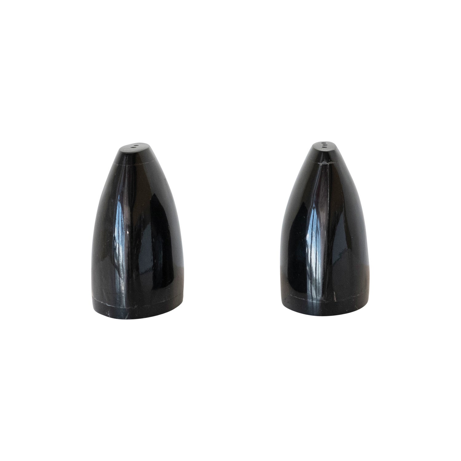 Horn salt and pepper shakers