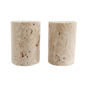 Travertine Salt and Pepper