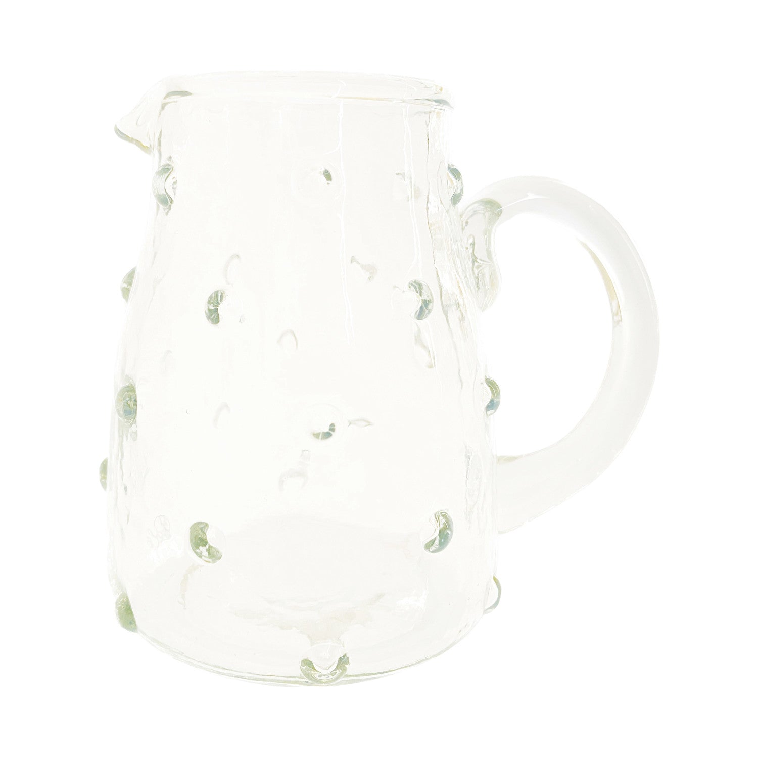 Hobnail creamer recycled glass