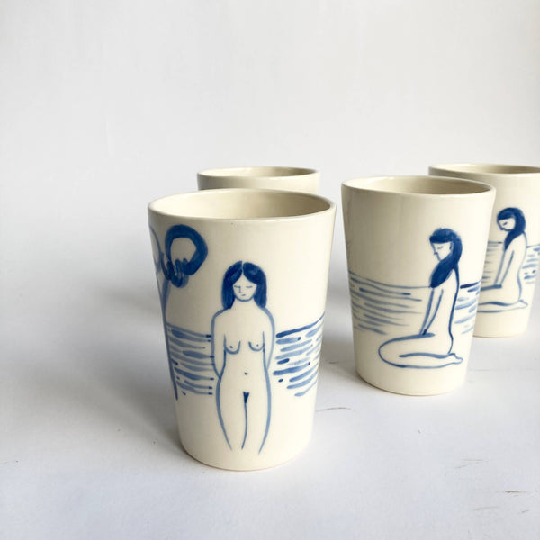 Hand painted MATISSE Ceramic Cup