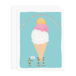 Ice Cream Delivery Greeting Card