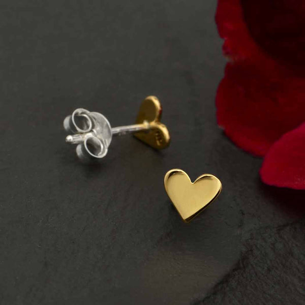 Tiny Heart Stud Earrings