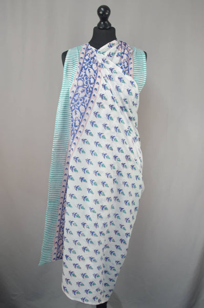 Beach  Sarong   - Teal Motif