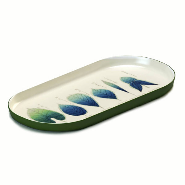 Enamel Printed Tray - Shapes of Leaves