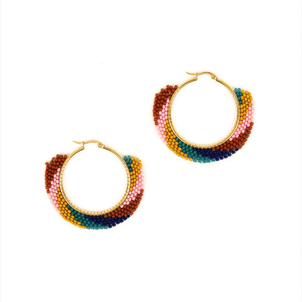 Swirl Hoop Earrings