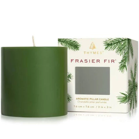 Frasier Fir Pillar Candle 3x3