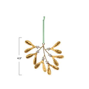 Mistletoe Metal Ornament