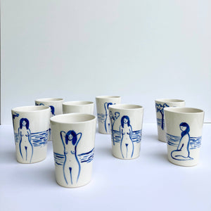 Hand painted MATISSE Ceramic Cup