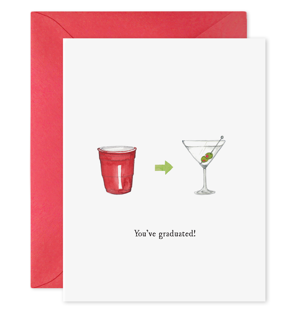 You've Graduated Martini | Congrats Graduation Card