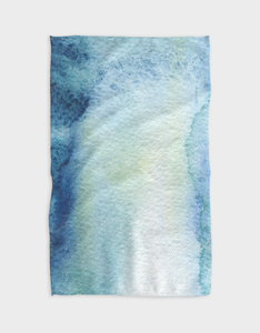 Ocean Watercolor Kitchen Tea Towel