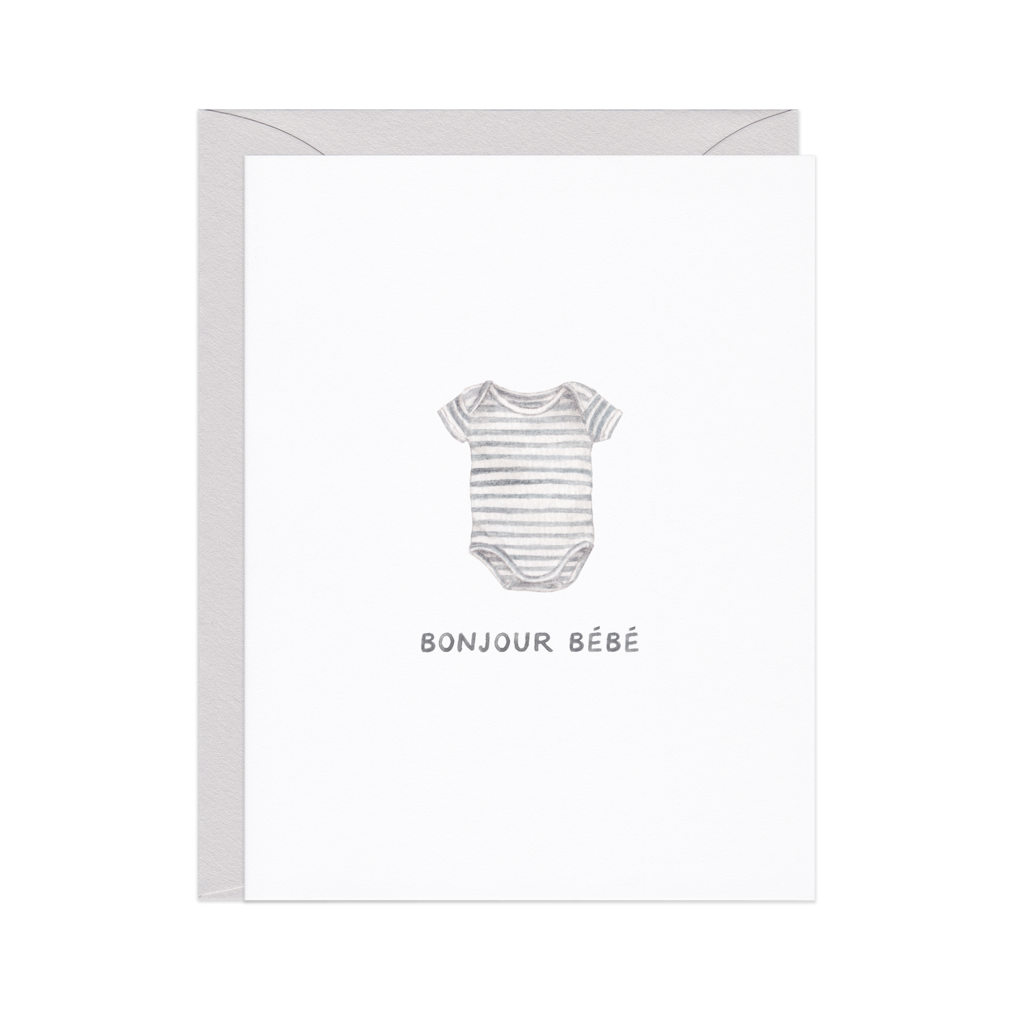 Bonjour Bébé — French New Baby Card
