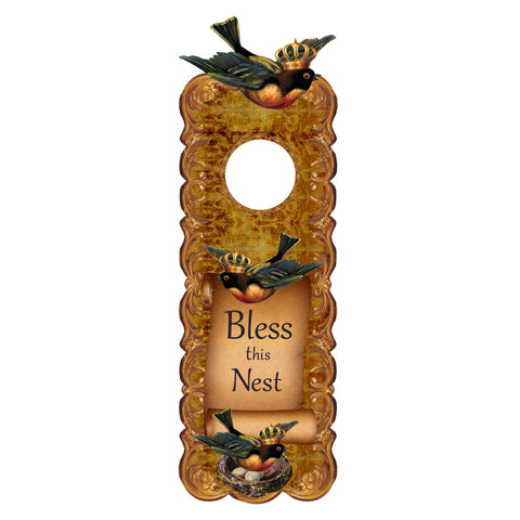 Doorknob Hanger - Bless This Nest