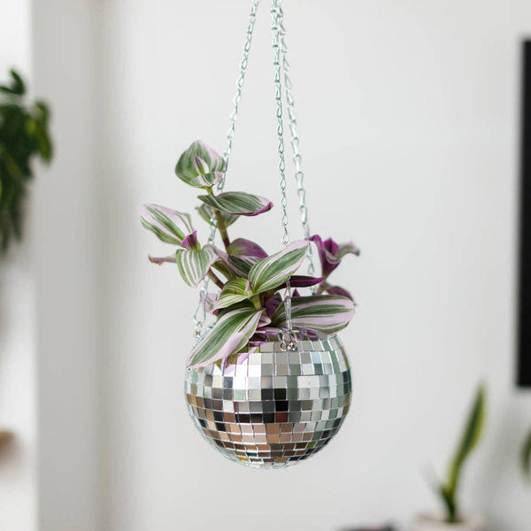 Disco Ball Hanging Planter (6in)