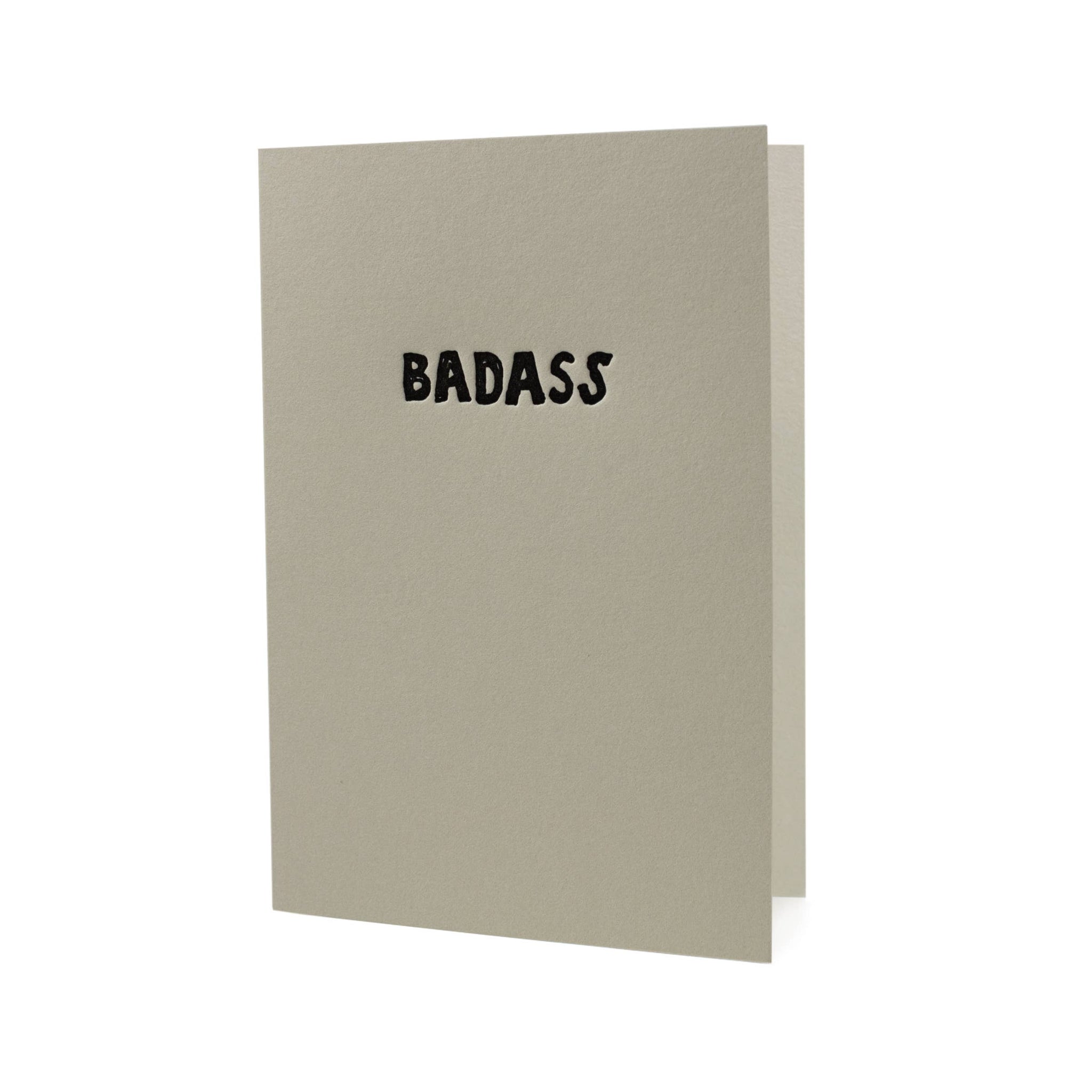 Badass Letterpress Card