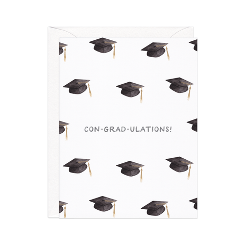 Con-grad-ulations — Graduation Pun Congrats Card