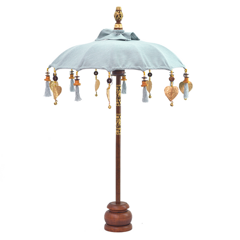 NEW | Balinese Umbrella Tabletop | Outdoor Aqua